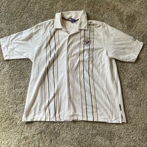 Y2K Reebok NFL Team Apparel Pittsburgh Steelers Short Sleeve‎ Button Up Men's XL